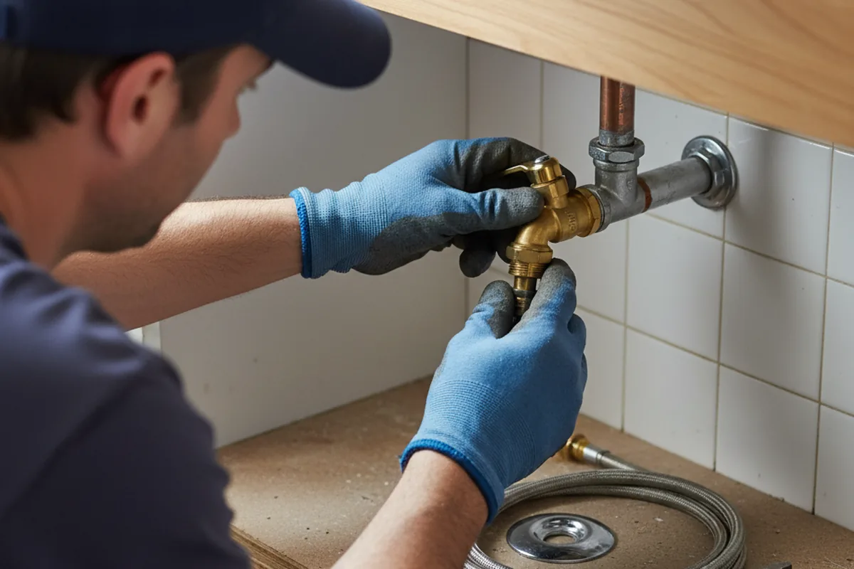Shutoff valve and fitting work during Faucet and Fixture Repair in Silverdale